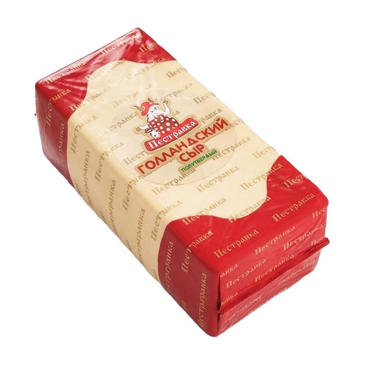 Сыр Пестравка Голландский 45% 4,3 кг., пленка
