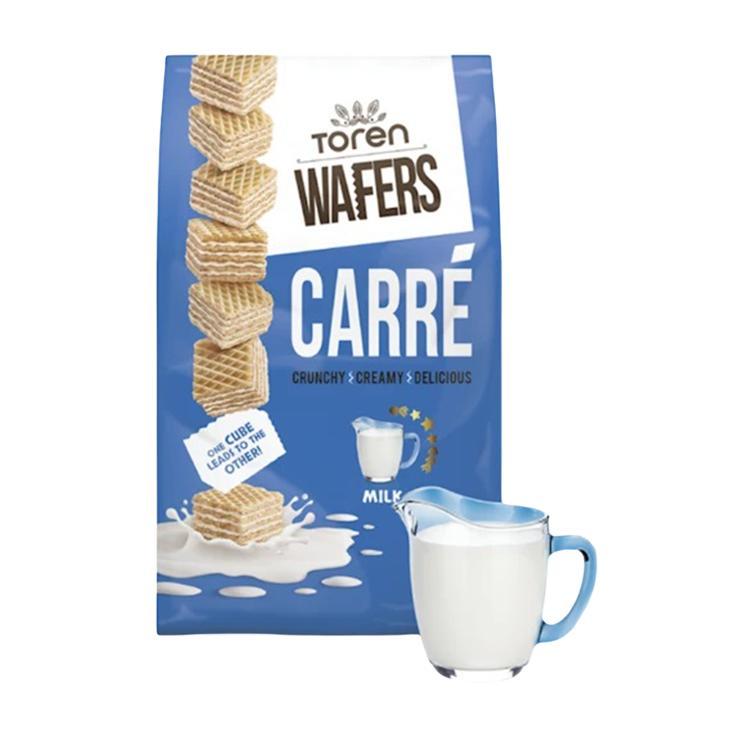Вафли Toren Carre молочная начинка 250 гр., флоу-пак
