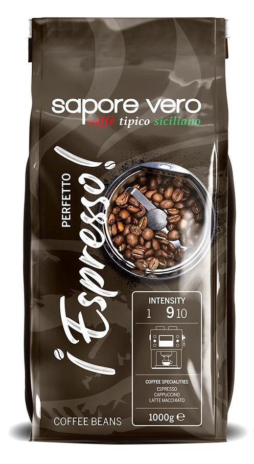 Кофе Sapore Vero Perfetto Espresso в зернах 1 кг., флоу-пак