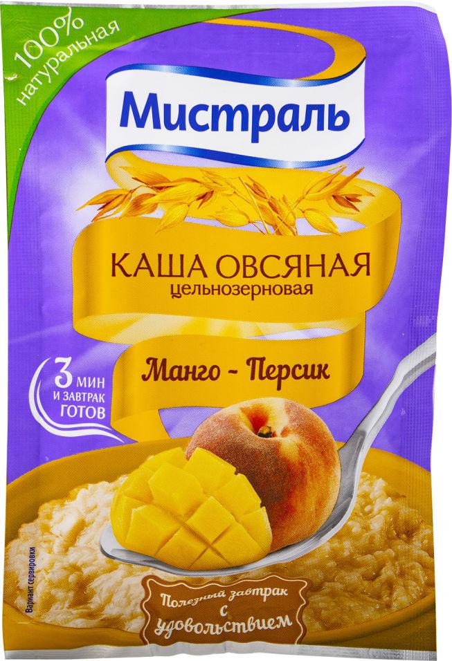 Каша Мистраль Овсяная Манго-Персик, 40 гр., флоу-пак