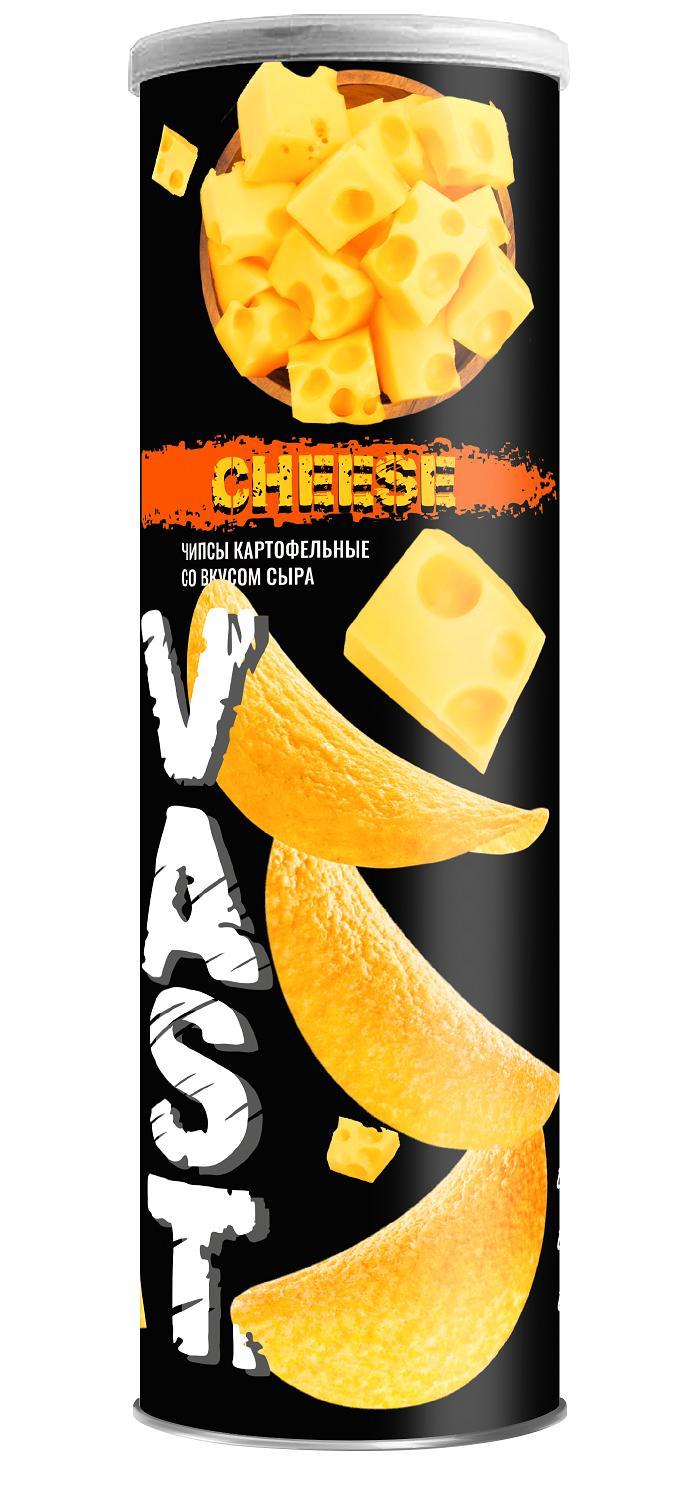 Чипсы Vast сыр 160 гр., туба