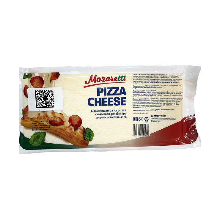 Сыр мягкий Mozaretti моцарелла для пиццы 45% 3кг., в/у
