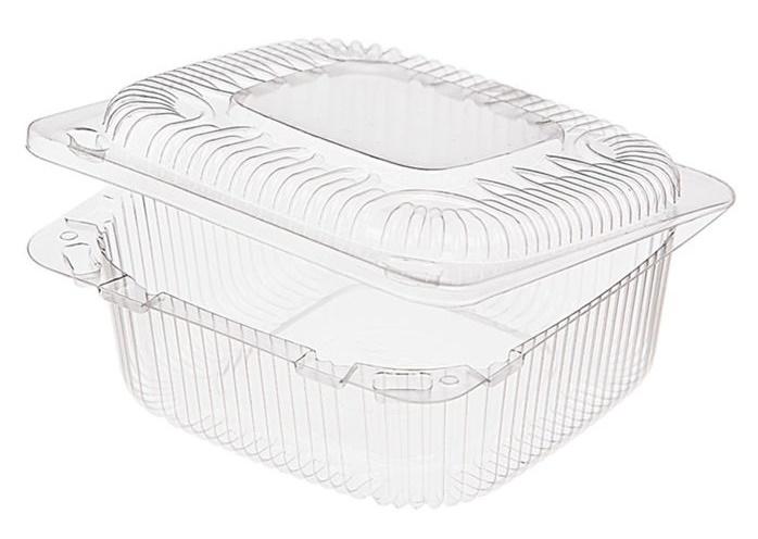 Контейнер 1,36(0,87+0,49)л. внешний 153x153x86мм внутренний 139х139х78мм прозрачная ОПС, картон