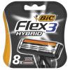 Кассеты Bic Flex 3 Hybrid, 8 шт., для бритья, картон