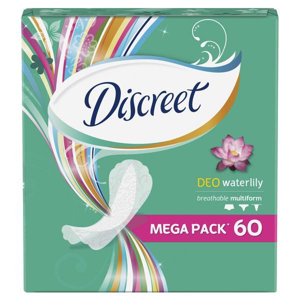 Прокладки женские Discreet Deo Water Lily Multiform Trio ежедневные 60 шт., флоу-пак