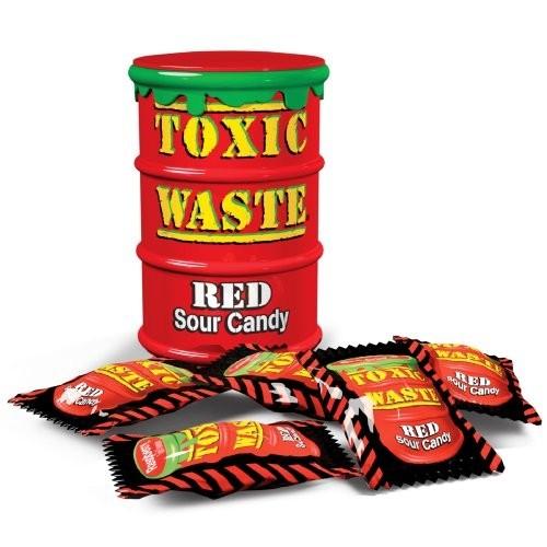 Конфеты Toxic Waste Red кислые 42 гр., ПЭТ