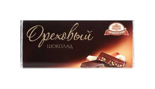 Шоколад Бабаевский ореховый 60 гр., обертка