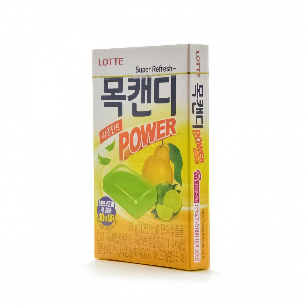 Карамель леденцовая освежающая Lotte Throat Candy Power Mixberry, 38 гр., картонная коробка