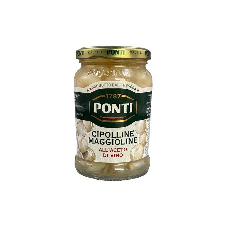Луковички консервированные Ponti  в уксусе 300 гр., стекло