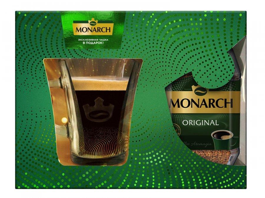 Кофе растворимый Monarch Original набор подарочный с чашкой 95 гр., картон