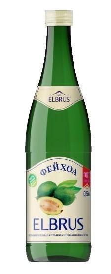 Напиток газированный Elbrus фейхоа 500 мл., стекло