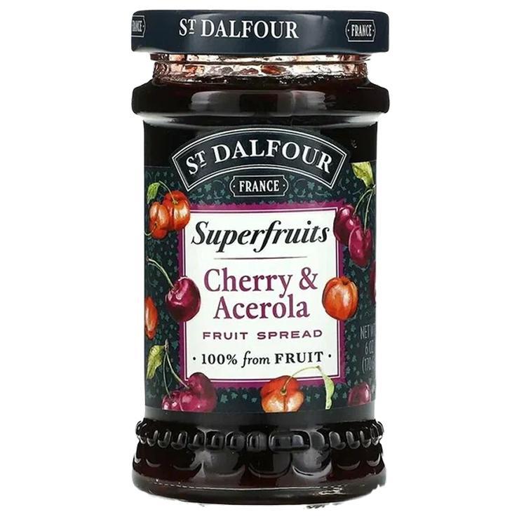 Джем St.Dalfour вишневый с ацеролой Superfruits /стекло/ 170г*24