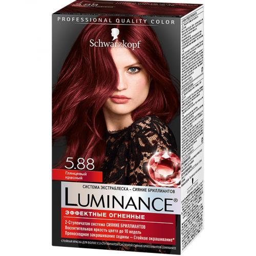 Краска для волос Luminance Эффектные огненные 5.88 глянцевый красный, картон