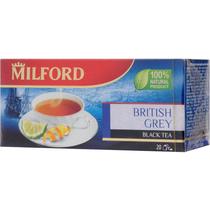 Чай Milford British Grey черный 20 пакетиков, 30 гр., картон