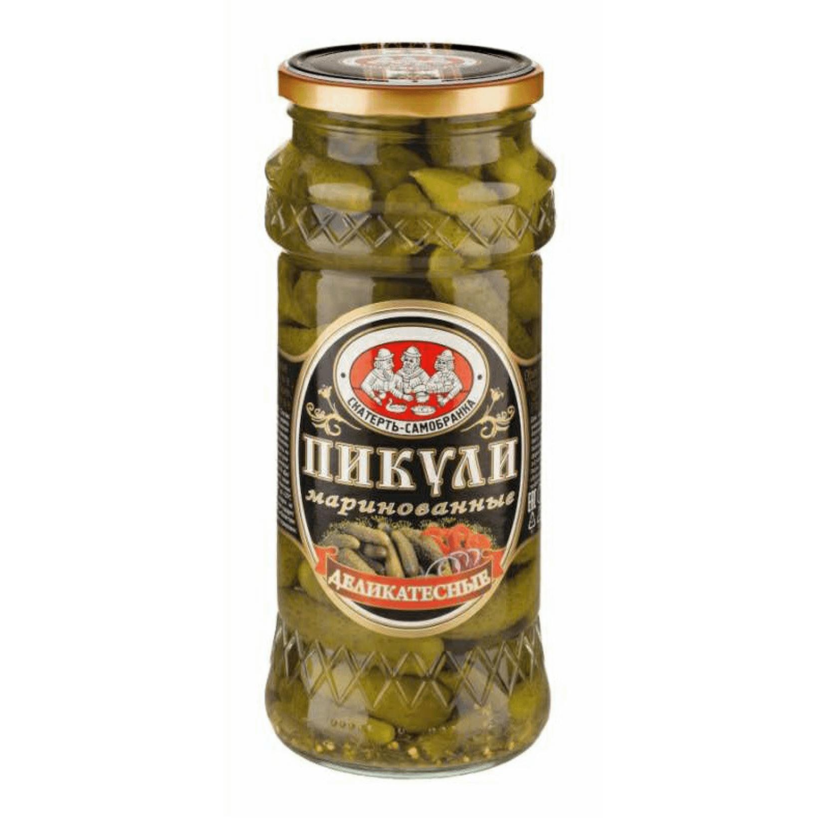 Пикули Скатерть-Самобранка маринованные Деликатесные, 550 гр., стекло