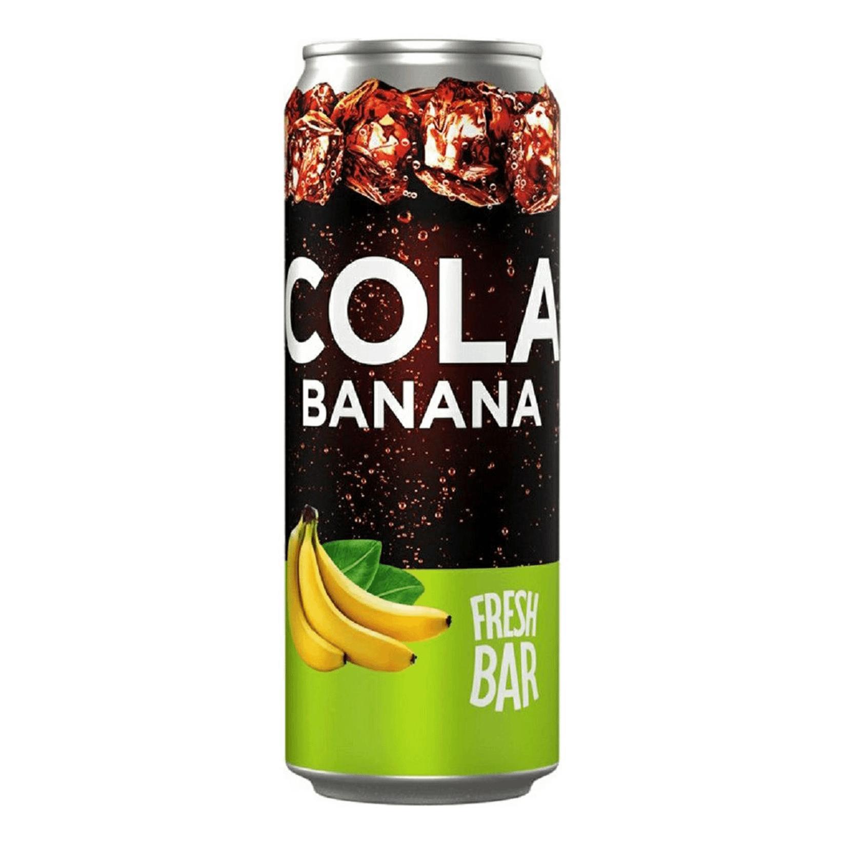 Напиток газированный Fresh Bar Кола Банан 450 мл., ж/б