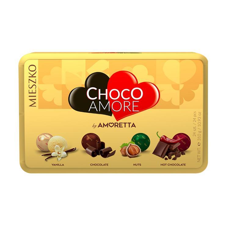 Конфеты MIESZKO choco amore 310 гр., ж/б