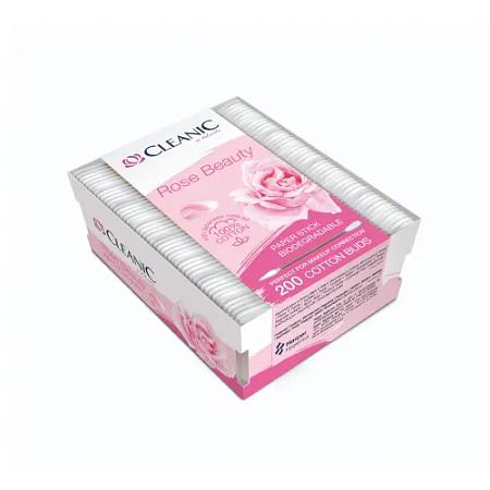 Ватные палочки CLEANIC Rose Beauty шкатулка 200 шт., стик