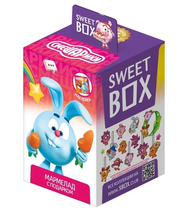 Мармелад Sweet Box с натуральным соком смешарики с игрушкой 10 гр., картон