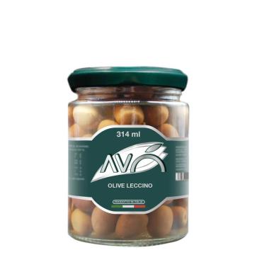 Оливки AVO зелёные Леччино в масле, 280 гр., стекло