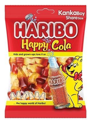 Мармелад Haribo Happy Cola 80 гр., флоу-пак