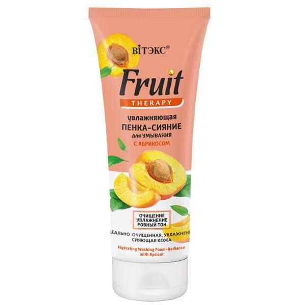 Пенка-сияние для умывания Вiтэкс Fruit Therapy с абрикосом увлажняющая 200 мл., туба