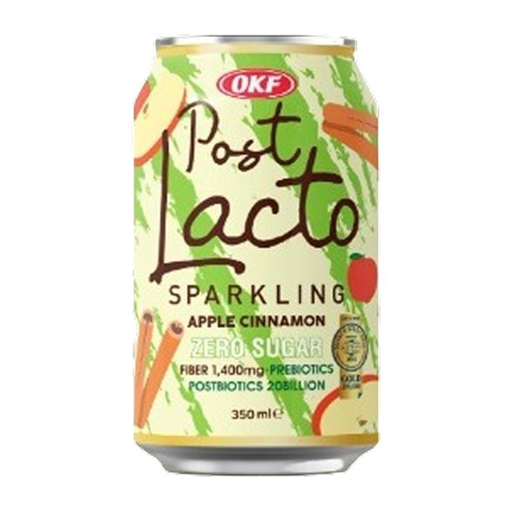 Напиток газированный Post Lacto Apple Cinnamon zero sugar 350 мл., ж/б