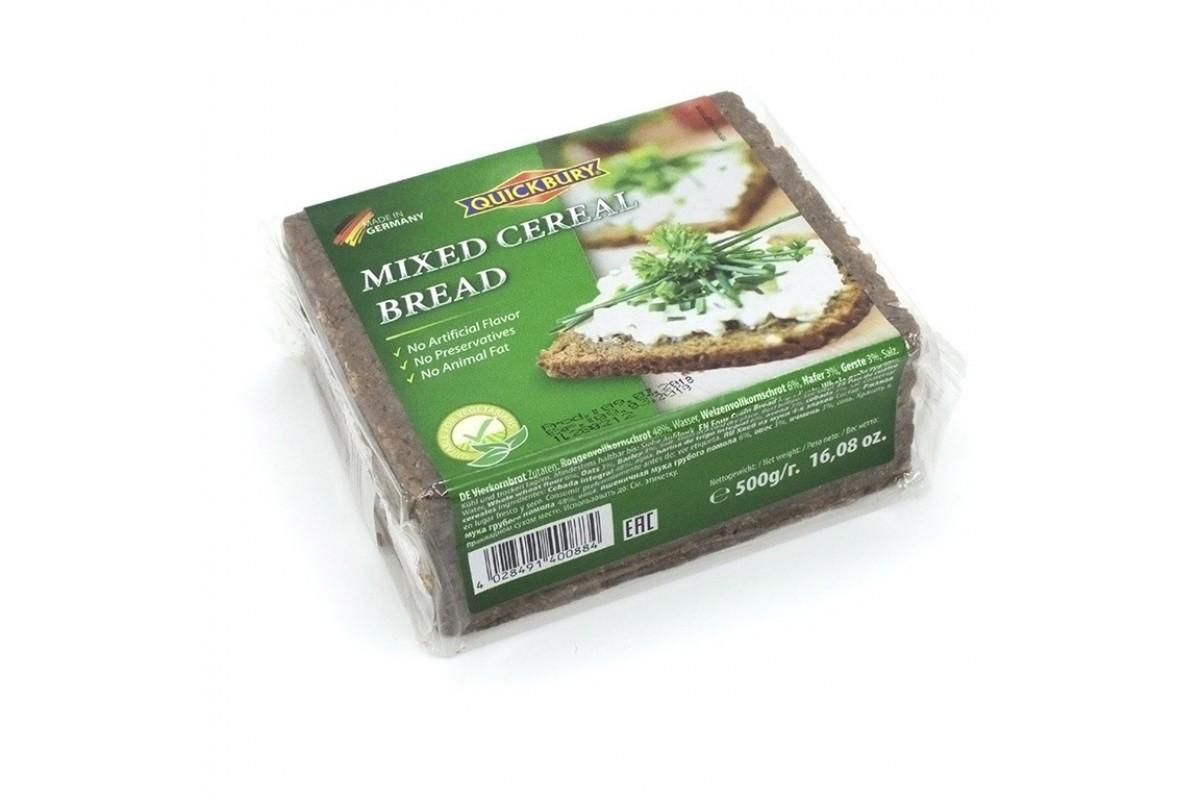 Хлеб Quickbury Mixed Cereal Bread четырехзерновой 500 гр., флоу-пак