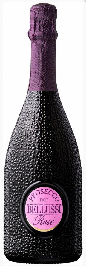 Вино игристое Беллусси Просекко Брют Розе розовое 11% Италия 750 мл., стекло
