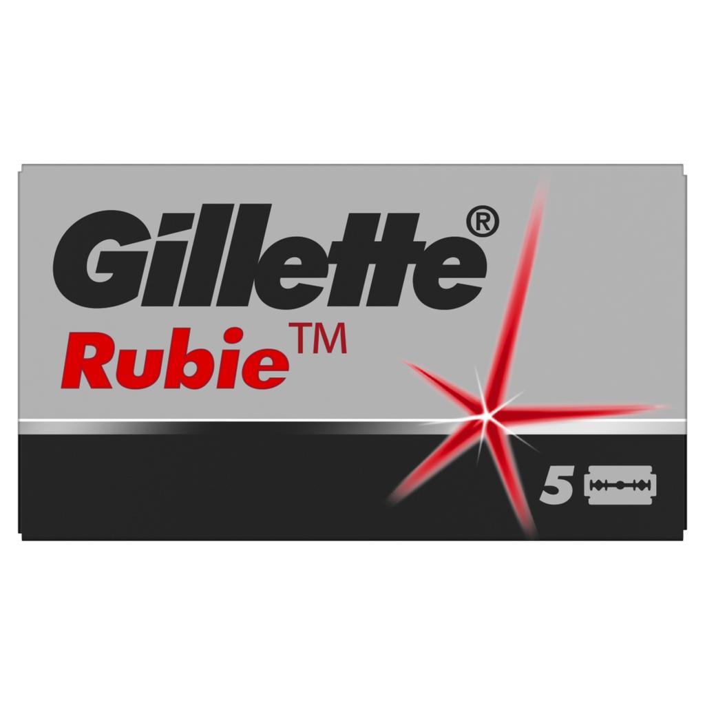 Лезвия двусторонние Gillette Rubie Platinum Plus 5 шт., картон