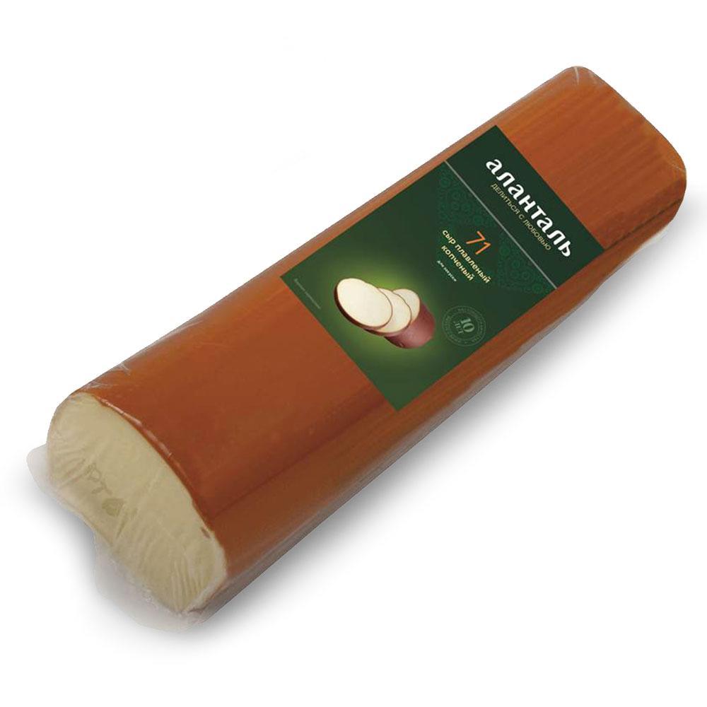 Сыр плавленый Аланталь № 71 Копченый 40% 1,3 кг., пленка