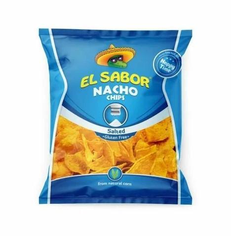 Чипсы кукурузные El Sabor Начос с солью 100 гр., флоу-пак
