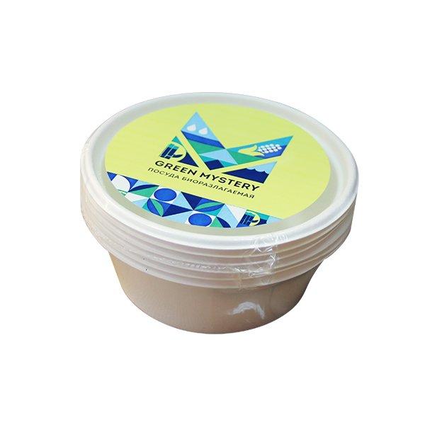 Тарелка Green mystery 350 мл круглый d 130 мм h 50 мм глубокая белый сахарный тростник, пакет