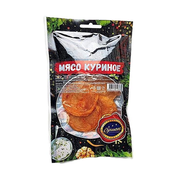 Чипсы куриные Орион с сыром чедер 50 гр., вакуум