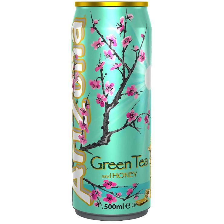 Чай холодный Arizona Green Tea Honey зеленый 500 мл., ж/б