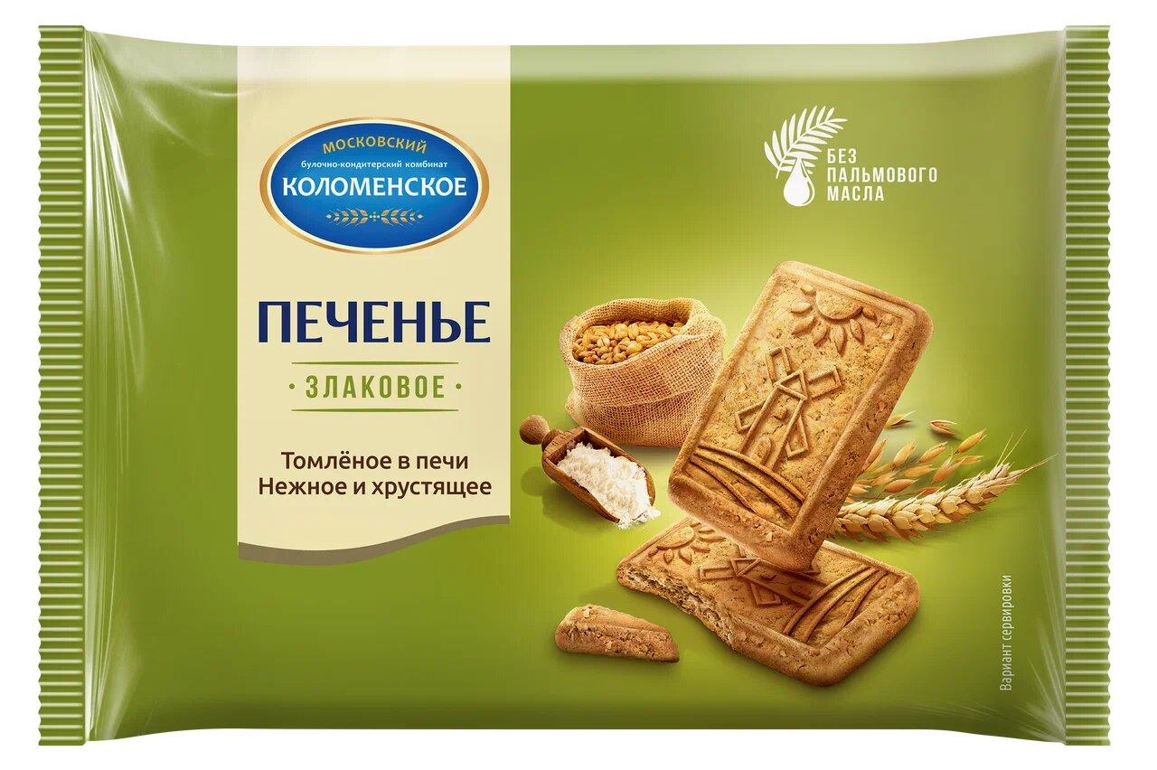 Печенье Коломенское злаковое 120 гр., флоу-пак