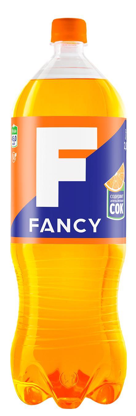 Напиток газированный Fancy апельсин 2 л., ПЭТ