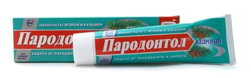 Зубная паста Пародонтол Кедровый, 124 гр., картонная коробка