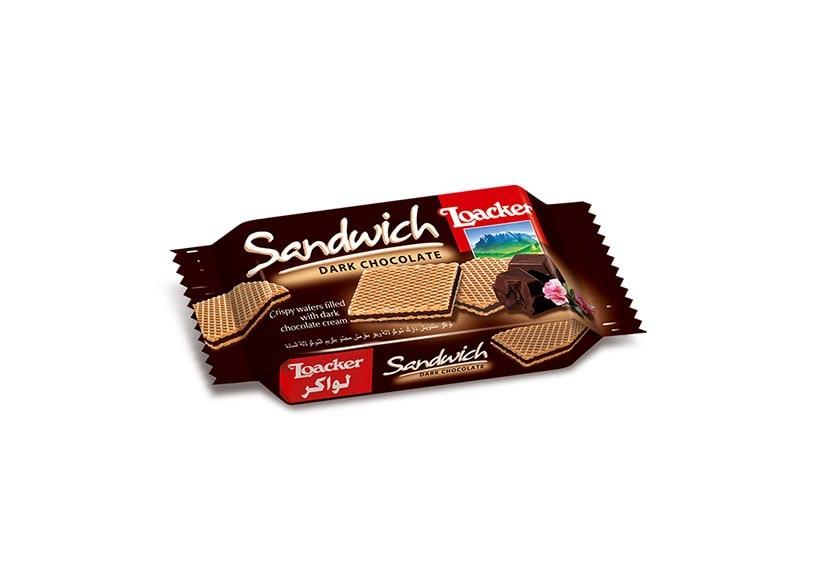 Вафли Loacker Sandwich Dark Chocolate 25 гр., флоу-пак