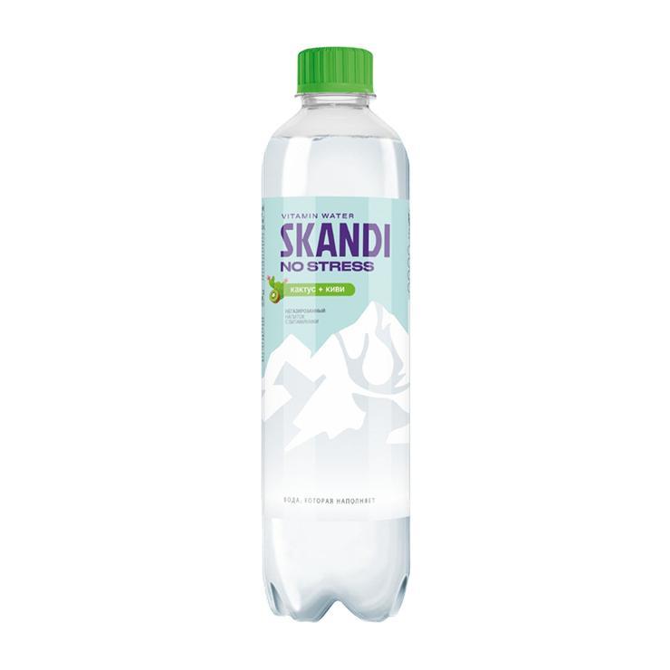 Напиток негазированный SKANDI No stress безалкагольный кактус киви 500 мл., ПЭТ