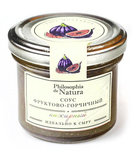 Соус Philosophia de Natura фруктово-горчичный инжирный 100 гр., стекло