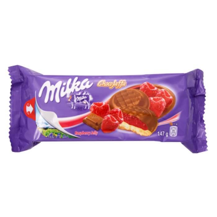 Печенье Milka Choco Jaffa raspberry cookies 147 гр., флоу-пак