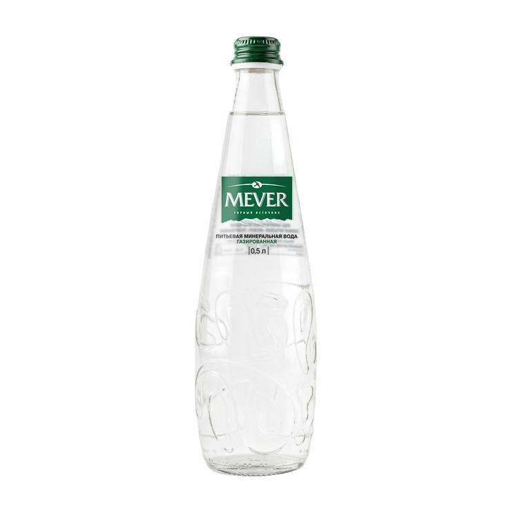Вода газированная Mever 500 мл., стекло