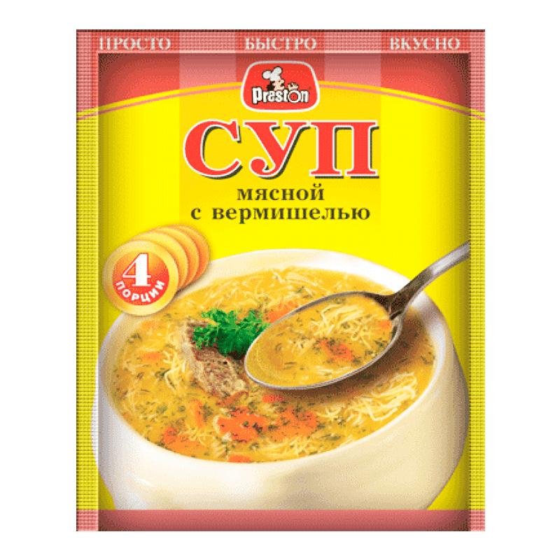 Суп Pr.Preston мясной с вермишелью , 60 гр, сашет
