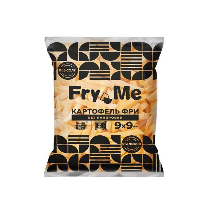Картофель фри Fry Me standard без панировки 9х9 мм., 2,5 кг., флоу-пак