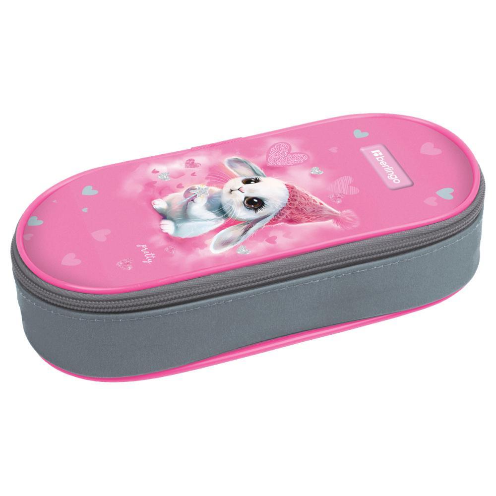 Пенал корпусный Berlingo Dreamy Bunny 220х90х45 мм 1 отделение полиэстер, пакет