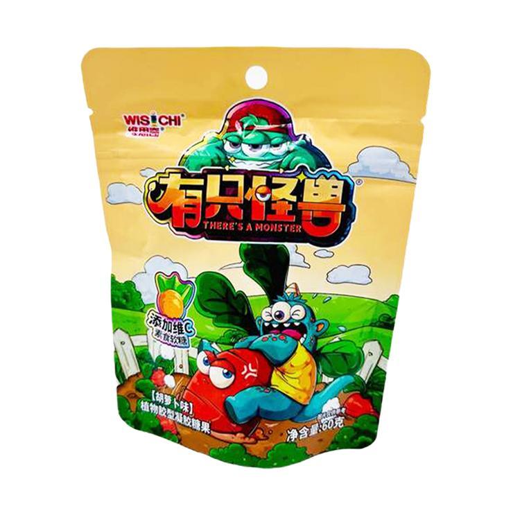 Конфеты жевательные Wisichi морковь 60 гр., дой-пак