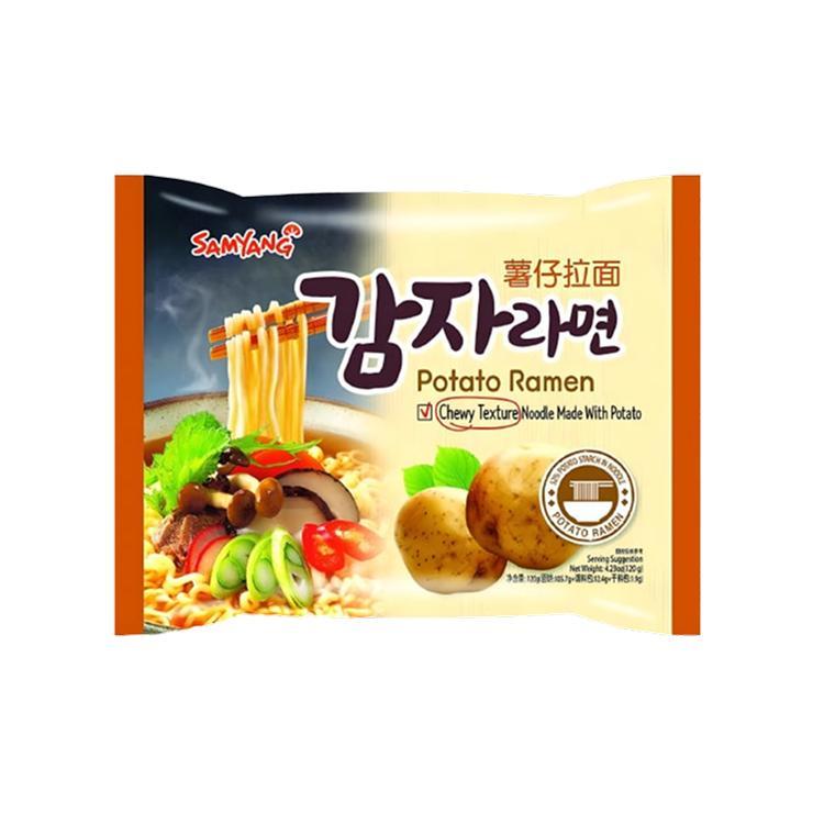 Лапша быстрого приготовления Samyang Ramen с картофельным вкусом 120 гр., флоу-пак