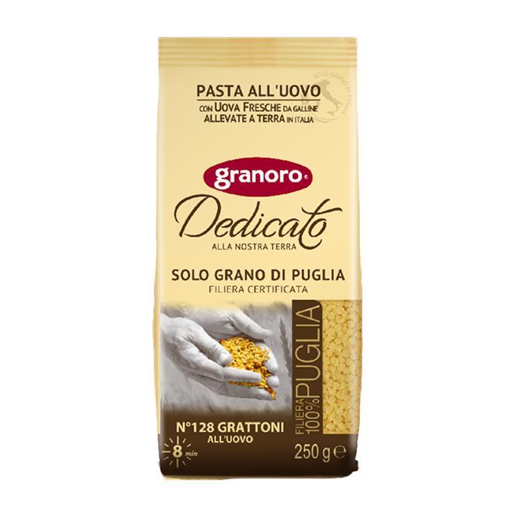 Макароны Granoro gli speciali all'uovo grattoni № 128 250 гр., флоу-пак