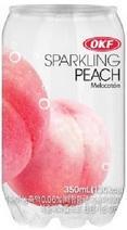 Напиток газированный OKF Sparkling Peach Персик 350 мл., ж/б